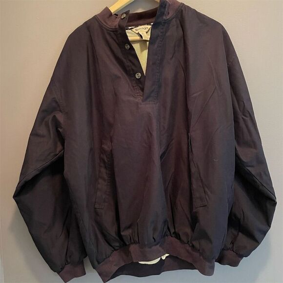 Slazenger Men's M Blue Golf Windbreaker Pullover Jacket Casual - Picture 1 of 7